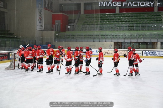 2019-11-16 Valpellice Bulldogs U17-Hockey Asiago 0178 Squadra